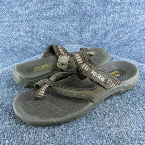 Skechers Women's Outdoor‎ Lifestyle Flip Flop Brown Synthetic Size 8M Used 2025 - Picture 1 of 7
